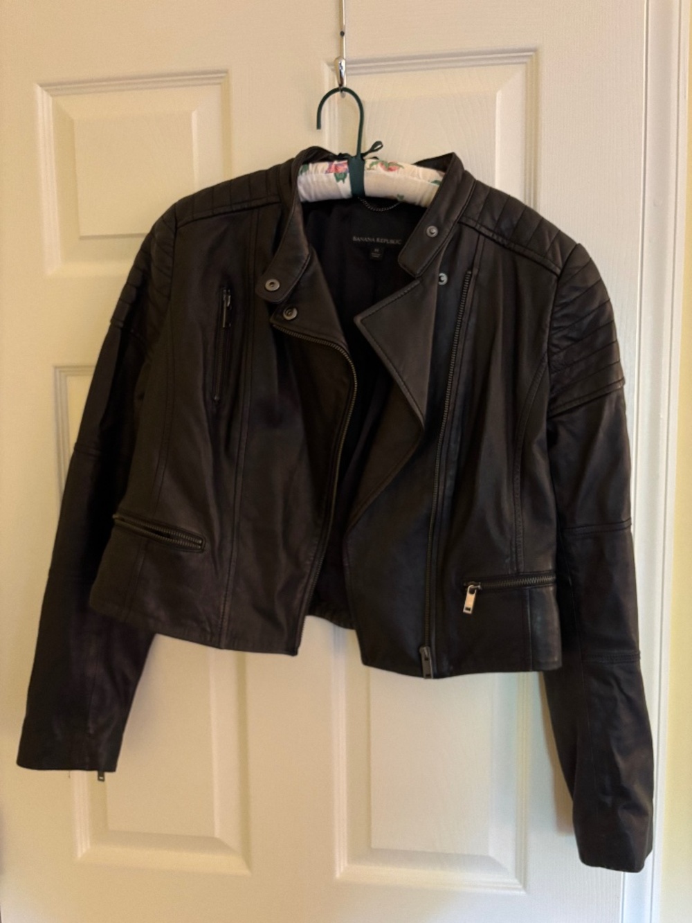 Cropped Leather Jacket